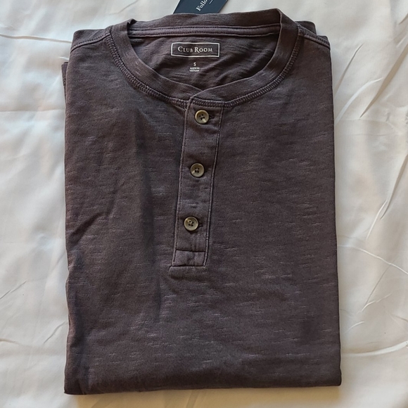 Club Rm gray Henley long-sleeve - Picture 2 of 16